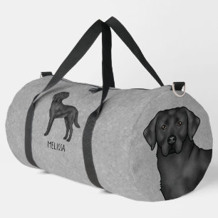 Sac De Sport Labrador Retriever noir Chien Lab Cartoon Mignon G
