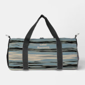 Sac De Sport Lac Eau Moderne Bleu Beige Noir (Recto)