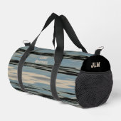 Sac De Sport Lac Eau Moderne Bleu Beige Noir (Coin droit)