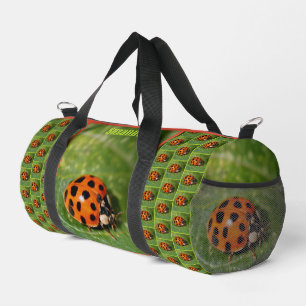 Sac De Sport Ladybug On Leaf Personnalisé
