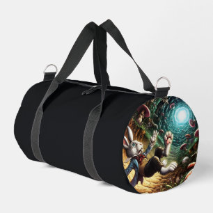 Sac De Sport Lapin Panique Tombant Dans Le Trou Du Lapin