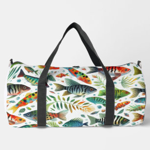 Sac De Sport L'art coloré du poisson sous-marin