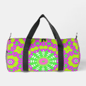 Sac De Sport Lavande funky, Lime Green & Yellow Motif (Verso)
