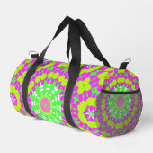 Sac De Sport Lavande funky, Lime Green & Yellow Motif (Coin droit)
