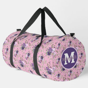Sac De Sport Lavande Purple Rose Orchidées Florales Grand