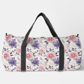 Sac De Sport Lavande violet rose Floral Grand (Recto)