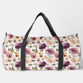 Sac De Sport Lavande violet rose Roses floraux grand (Recto)