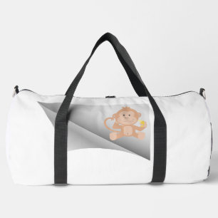 Sac De Sport le singe mange de la banane sous le patch