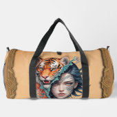 Sac De Sport Le tigre et la femme, force et grâce. (Verso)