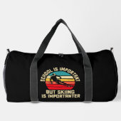 Sac De Sport L'École Est Importante, Mais Le Ski Est Important (Verso)