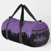 Sac De Sport Lecteurs de Parties scintillant violet Fille Noir (Coin droit)