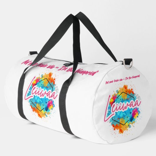 Sac De Sport LEIIWAA Gym Bag – "Not Your Basic Sis – I'm the Bl (Coin gauche)