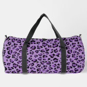 Sac De Sport Leopard Print, Léopard Spots, Purple Leopard (Verso)