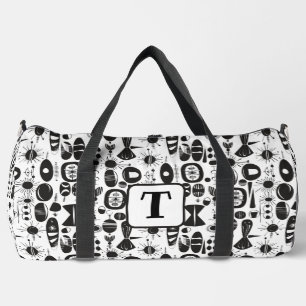 Sac De Sport L'ère atomique des années 1950 en noir et blanc fo