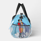 Sac De Sport Les deux superhéros de SlipperyJoe embrassant un v (Droite)