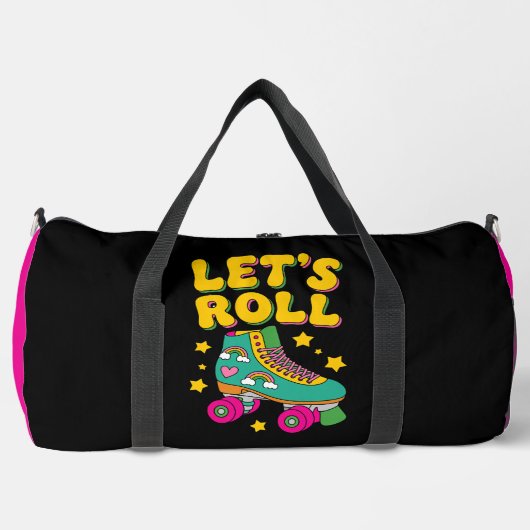 Sac De Sport Let's Roll Retro Roller Skate (Recto)