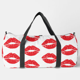 Sac De Sport Lèvres Rouges, Rouge À Lèvres, Baiser, Motif Des L