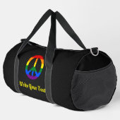 Sac De Sport LGBT flag peace sign  (Coin droit)