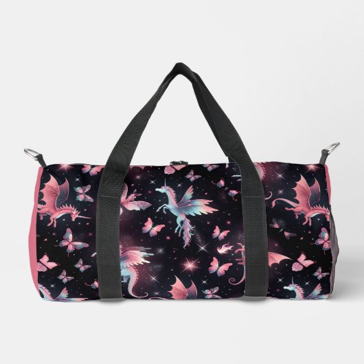 Sac De Sport Licorne Rose Dragon Mix (Recto)