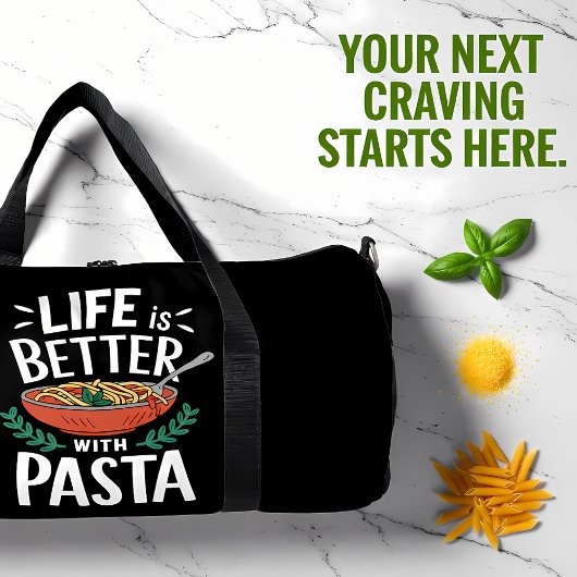 Sac De Sport Life Better With Pasta Bowl