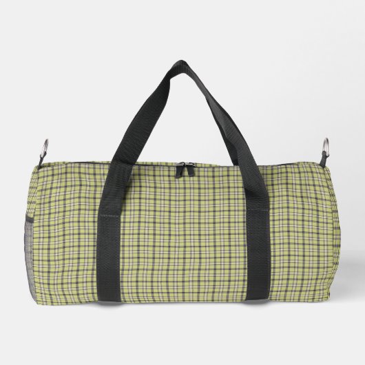 Sac De Sport Lime Green Plaid Classic Pattern Retro (Verso)