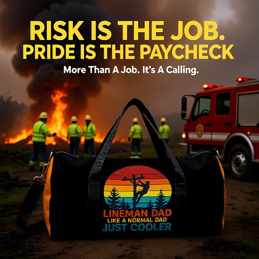 Sac De Sport Lineman Dad Like Normal Just Cooler