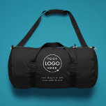 Sac De Sport Logo d'entreprise Moderne Design tendance Noir<br><div class="desc">Un simple modèle d'affaires noir personnalisé dans un style minimaliste moderne qui peut être facilement mis à jour avec le logo de votre entreprise et le slogan ou l'info de votre entreprise. Si vous avez besoin d'aide pour personnaliser ce produit, veuillez me contacter en utilisant le bouton de message ci-dessous...</div>