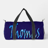 Sac De Sport Logo du nom Thomas étoilé bleu, (Recto)