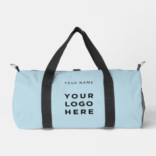 Sac De Sport Logo Entreprise Nom Bleu Clair Instagram Fitness