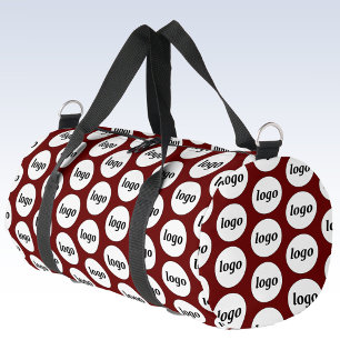 Sac De Sport Logo Motif Promotions Business Bourgogne Rouge