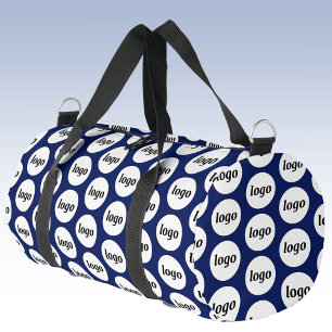 Sac De Sport Logo Motif Promotions Business Marine Bleu