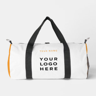 Sac De Sport Logo Orange Affaires Nom Personnalisé Instagram Fi