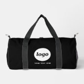 Sac De Sport Logo Texte promotionnel Business Black (Recto)