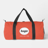 Sac De Sport Logo Texte promotionnel Business Orange (Recto)