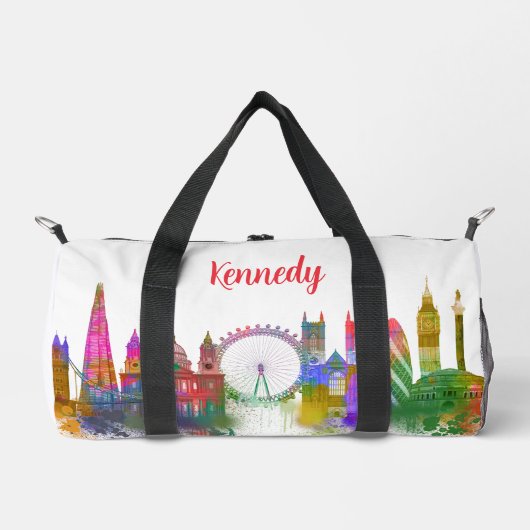 Sac De Sport Londres Skyline - Rainbow (Recto)
