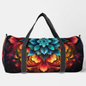 Sac De Sport Mandala Rouge Orange Aqua de couleur vive (Recto)