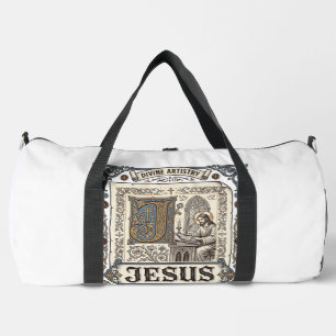 Sac De Sport Manuscrit de Jésus Foi chrétienne vintage Jésus
