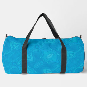 Sac De Sport Marbre Bleu Abstrait HP Personnalisé