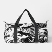 Sac De Sport Marbre Noir Blanc, (Recto)