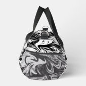 Sac De Sport Marbre Noir Blanc, (Droite)