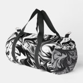 Sac De Sport Marbre Noir Blanc, (Coin droit)