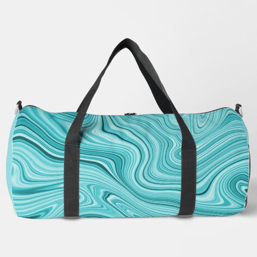 Sac De Sport Marbre turquoise moderne (Recto)