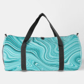 Sac De Sport Marbre turquoise moderne (Verso)