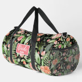 Sac De Sport Mariée florale personnalisée (Coin droit)