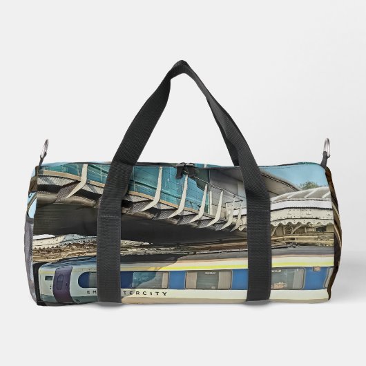 Sac De Sport Maroon et train à crème (Verso)