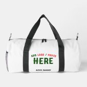 SAC DE SPORT MARQUE BLANCHE MODERNE ET PERSONNALISABLE VÉRIFIÉE (Verso)