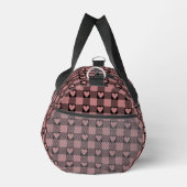 Sac De Sport Mauve Pink Black Buffalo Heart Plaid (Droite)