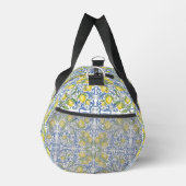 Sac De Sport Mediterranean Blue Citrus Lemon Tile Pattern (Droite)