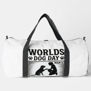Sac De Sport Meilleur Ami de l'Homme Jour de Chien Vintage