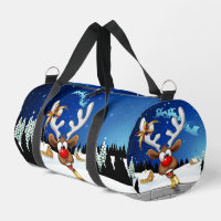 Mème de Noël drôle de renne qui regarde par-dessus